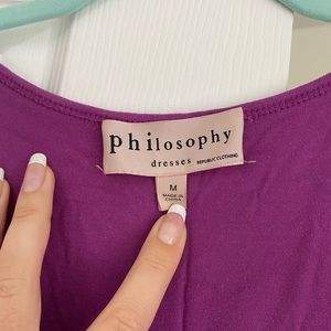 Philosophy purple maxi dress